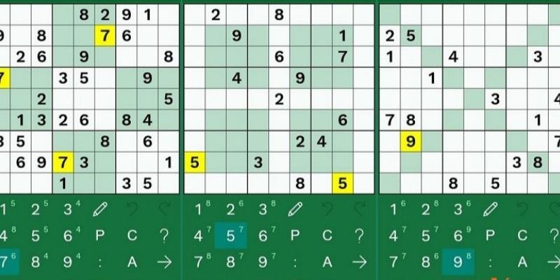 Thủ thuật chơi Sudoku là ghi chú lựa chọn từng ô